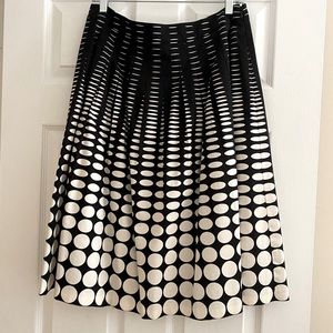 Talbots pleated cotton skirt size 10